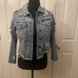 CELLO DISTRESSED JEAN JACKET